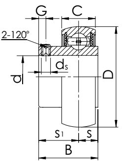 Подшипник ISO SB208