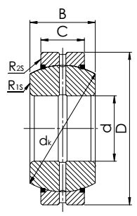 Подшипник ISO GE-160ES 2RS
